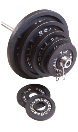 🔥CAP 300lbs olympic weights including bar🔥