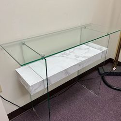 Glass Desk Or Console Table 