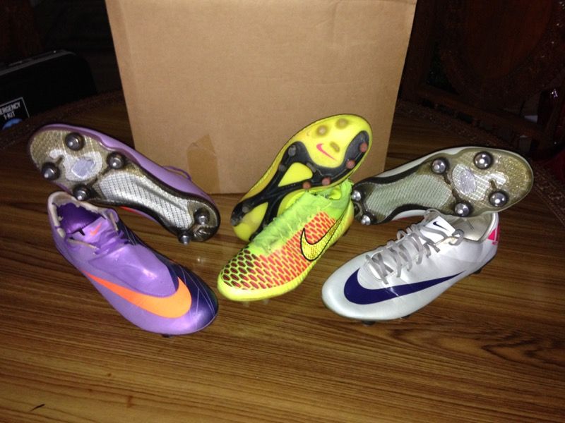 Rare Pro nike soccer cleats all worn by mls pro