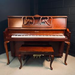 Essex 46" Walnut Semi-Gloss Studio Upright | Designed by Steinway