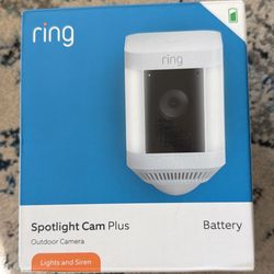 Unused Ring Spotlight Cam Plus (Free Ring Gutter Mount)