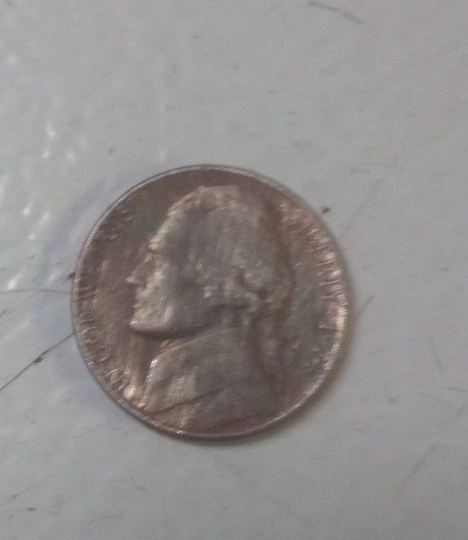 Error Coin Penny Struck On Nickel