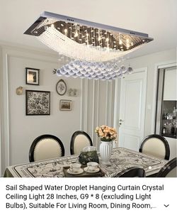 Beautiful Crystal Light Brand New 48 Inches