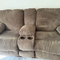 Olive Green Sofa And Love Seat