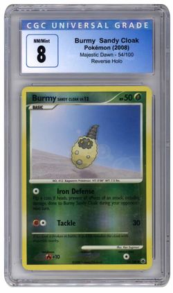 Burmy Sandy Cloak Pokémon 2008 Majestic Dawn Reverse Holo CGC 8