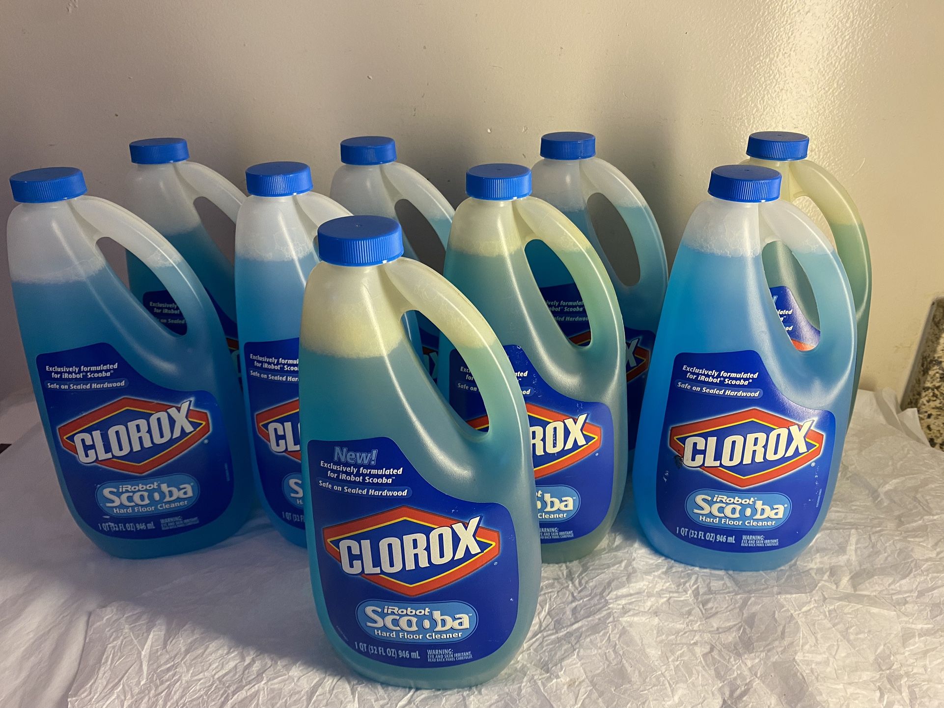 (9) Clorox iRobot Scooba Hard Floor Cleaner Hardwood Cleaning 32 Oz NEW