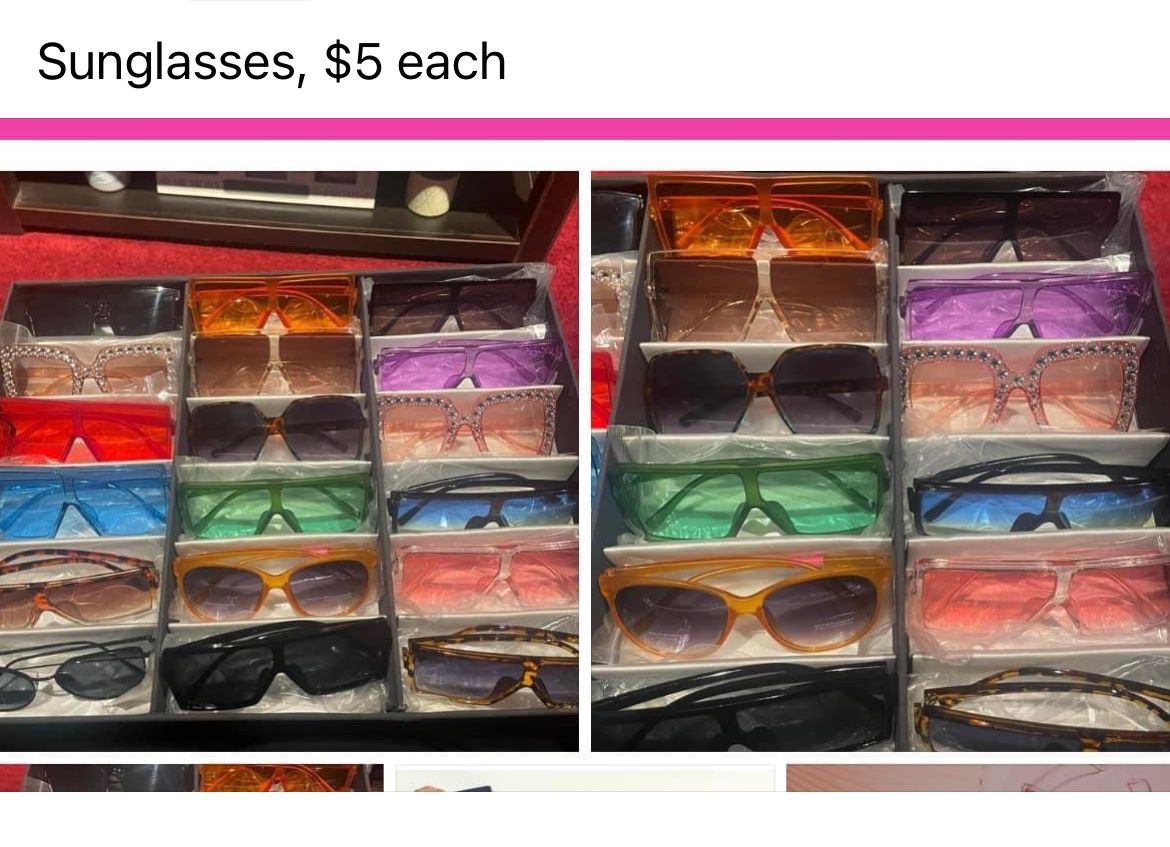 All Sunglasses $5 Each