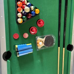 7 FT. 3 In 1 Pool Table / Air Hockey / Table Tennis 