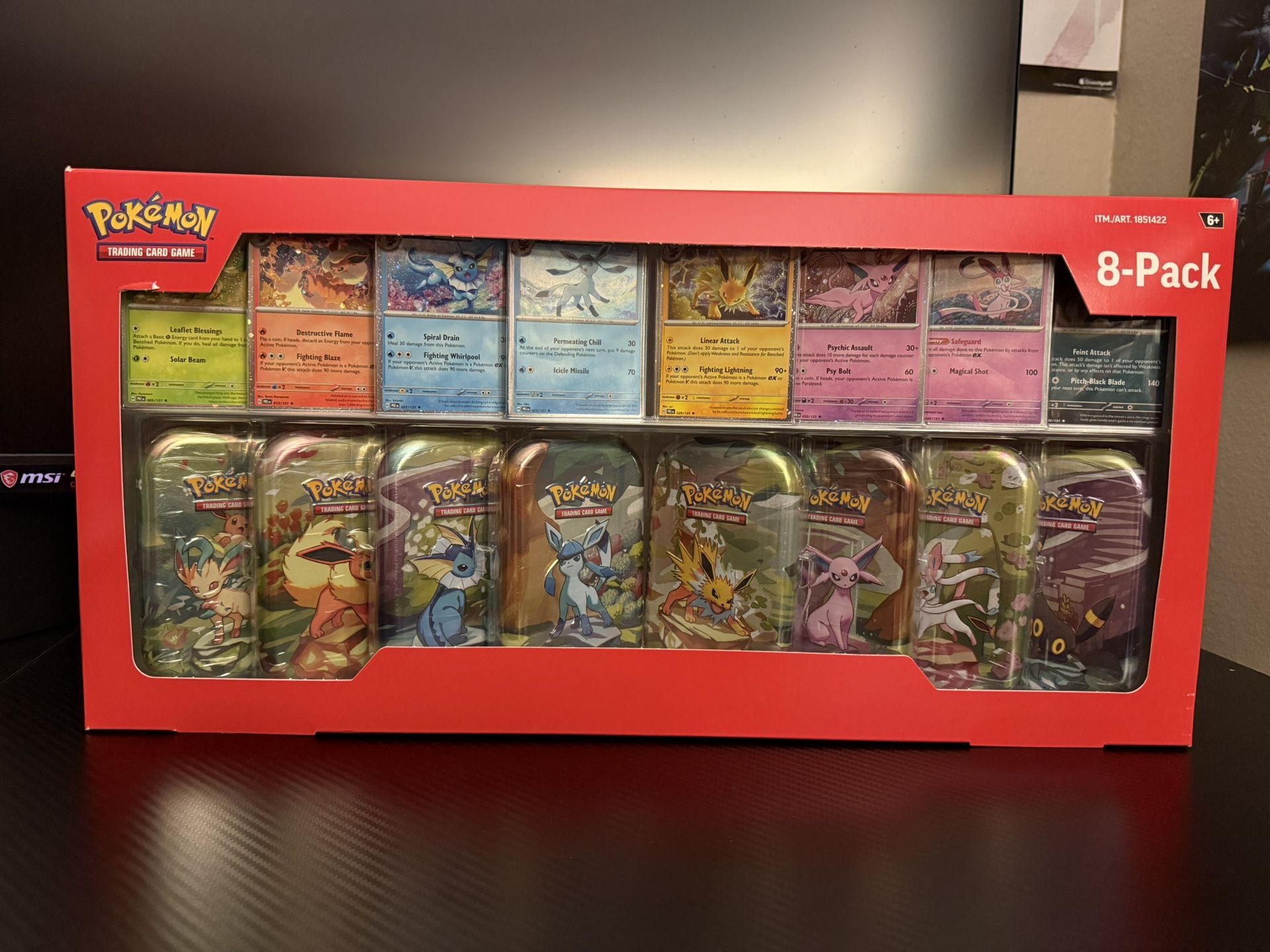 Costco Pokemon Prismatic Evolutions 8-Pack Mini Tins