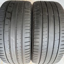 For Sale Two 255/35/19 Pirelli P Zero PZ4 Runflats With 65-70% Left Excellent Pair 