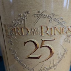 25th Anniversary Lord Of The Rings Popcorn Tin Bucket With Magnets.