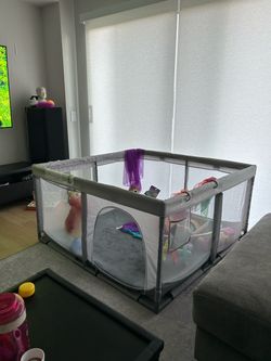 Large Baby Playpen with Mesh Sides