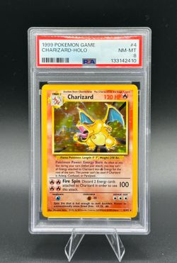 Pokemon 1999 Base Set Charizard Holo Rare 4/102 PSA 8 English