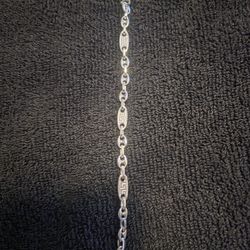 Sterling silver mens bracelet