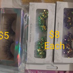 Beautiful Colorful Eyelashes $8 Each