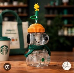 Snoopy Glass Starbucks