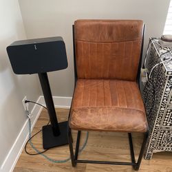 Real Leather Bar Stools - High Quality  - West Elm