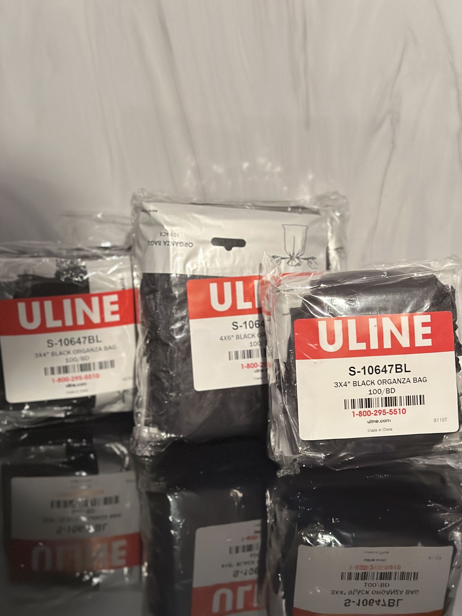 Black Organza Bags-3x4 & 4x6 (290 Total)-Perfect for Weddings, Parties, & Gifts!