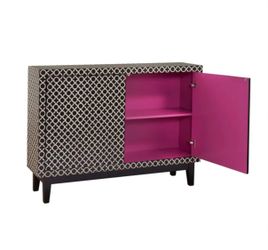 Black & White Storage Cabinet