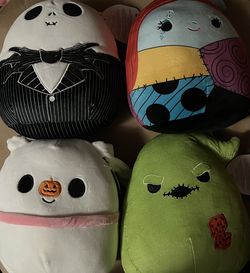 Squishmallows 5" Set Disney Nightmare Before Christmas Jack,Oogie,Zero,Sally