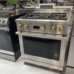 Stainless Steel 30” All Gas Professional Range With 4 Burners 