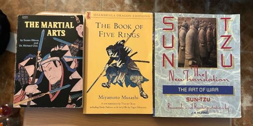 Vintage Martial Arts & Strategy Book Lot – The Martial Arts, The Book of Five Ri