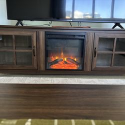 Fireplace TV stand