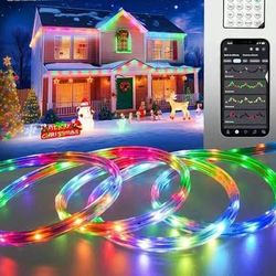 33 ft GZBtech RGB+IC+CCT LED Strip Lights 33FT/10M, Outdoor Color Chasing Festival Light with Warm&Cold White, Dimmable IP65 Waterproof LED Christmas/