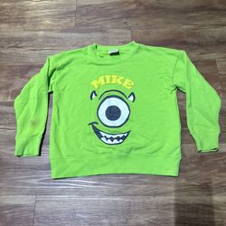 Disney Pixar Monsters Inc Sweatshirt Kids Size 130 US Size 8 Unisex Mike Costume
