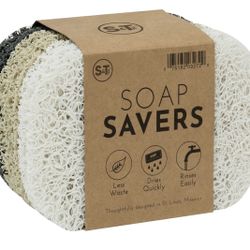 S&T INC. Bar Soap Holder for Kitchen, Bathroom, and Soap Dish, 6 Pack