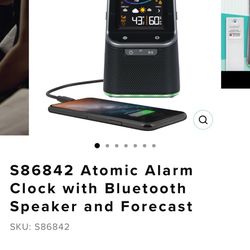 Alarm Clock With Bluetooth Speaker And Forecast