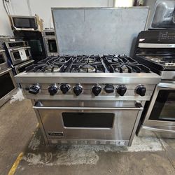 36" VIKING DUAL FUEL RANGE STAINLESS STEEL 