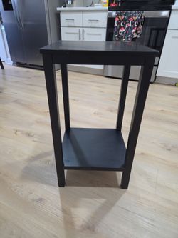 At Home Black Wooden Accent Table / Side Table