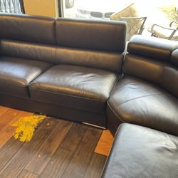 Leather Sectional