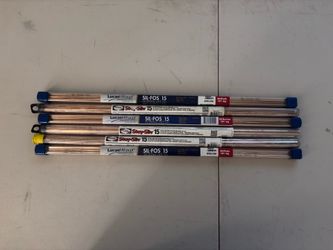 Brand new, unopened tubes of premium 15% Silver Brazing Alloys. Perfect for HVAC, refrigeration, and plumbing contractors looking to stock up at a dis