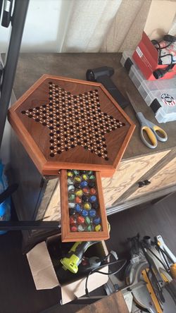 Chinese checker halma board game set