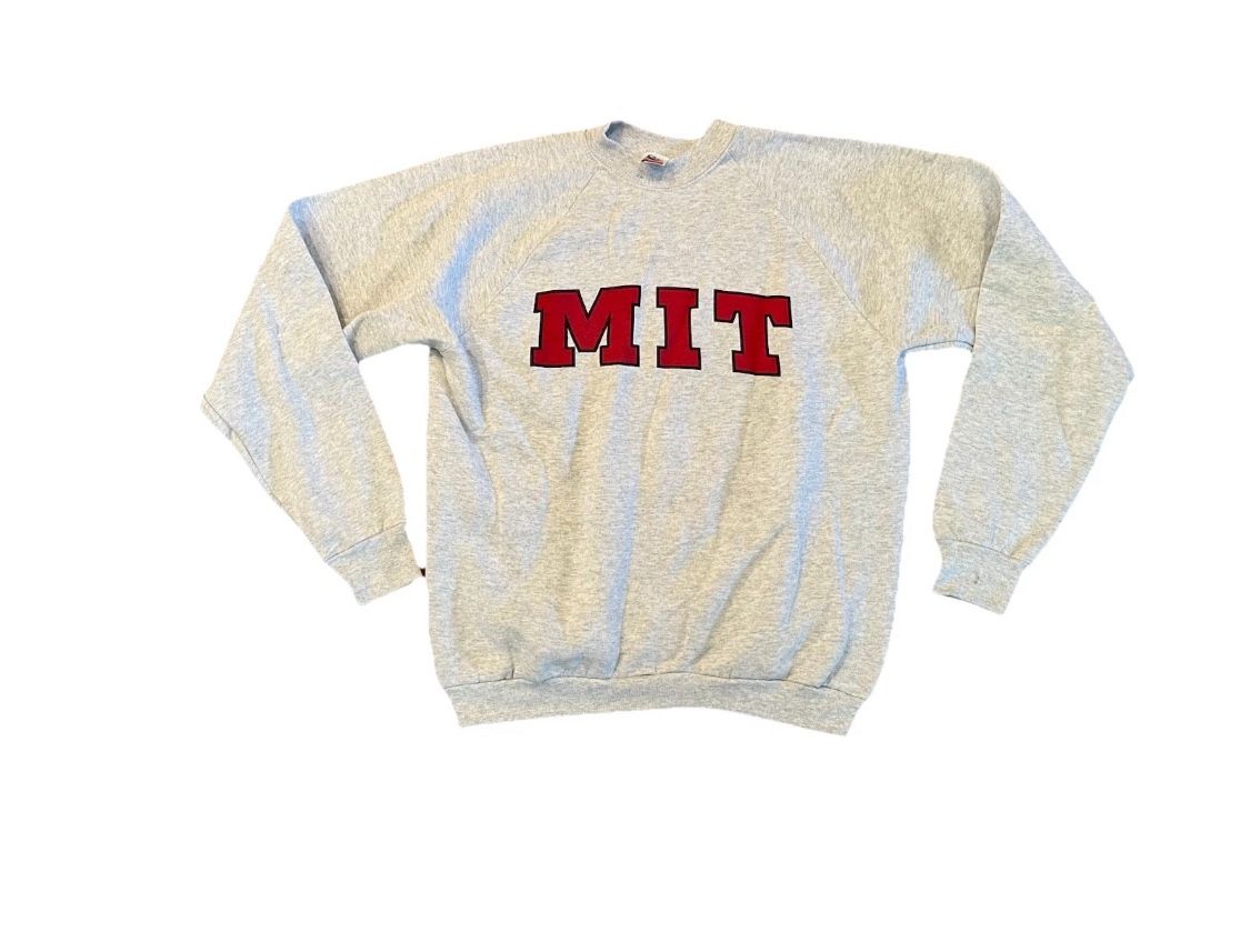 MIT Crew Sweatshirt Sweater Massachusetts Technology Vintage Fruit Loom USA Made