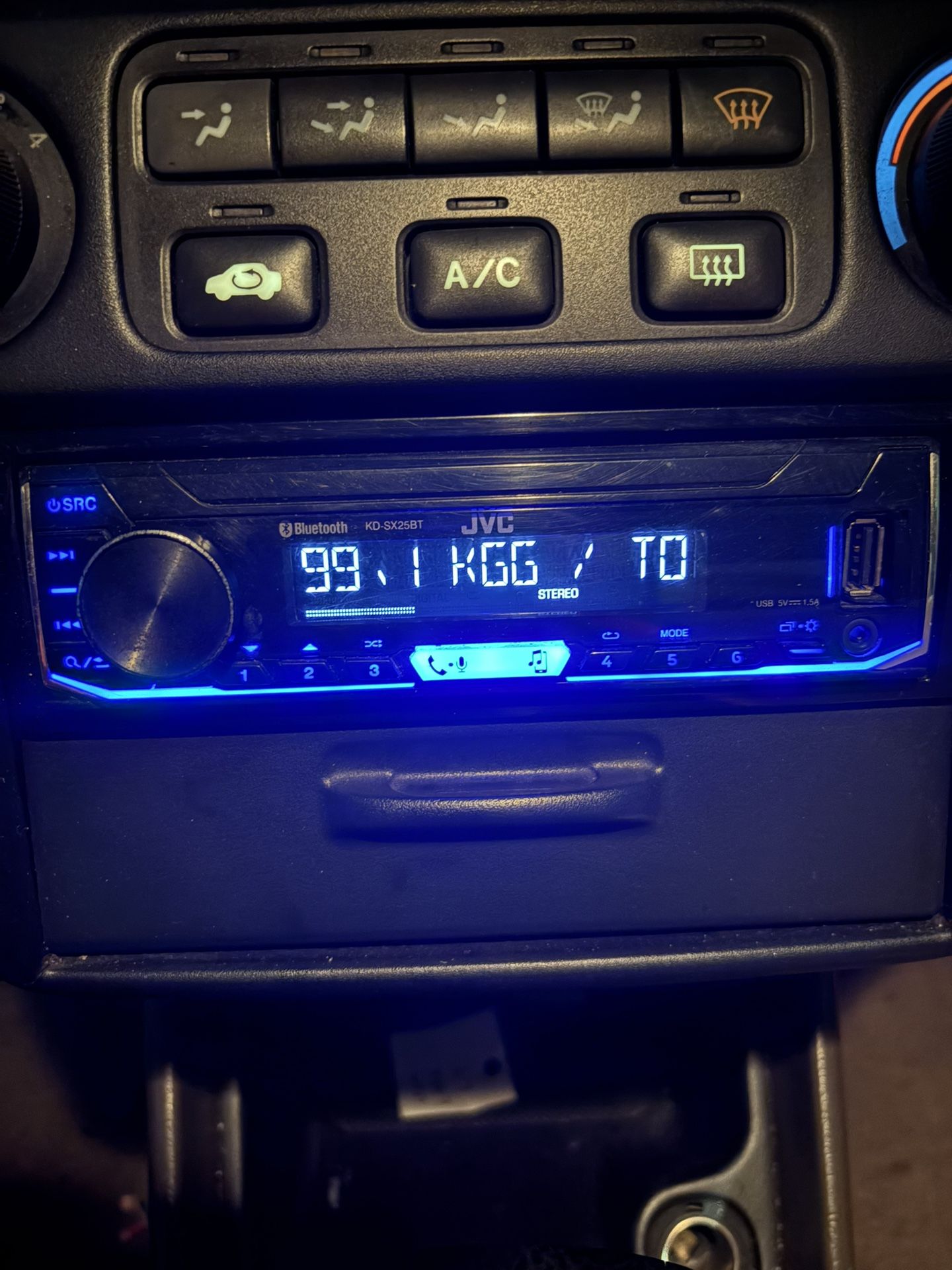 JVC Stereo Bluetooth KD-SX25BT USB AUX