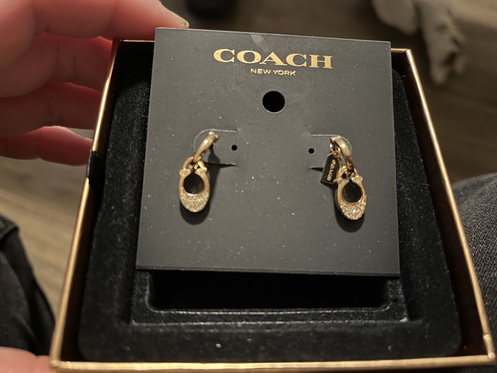 Coach Gold Earrings 