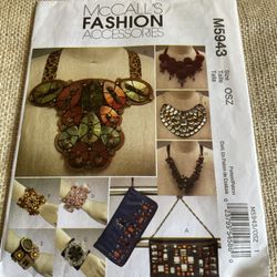 McCall’s Fashion Accessories Pattern 2009. Uncut. New