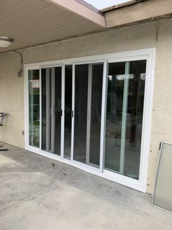 4 panels sliding patio door