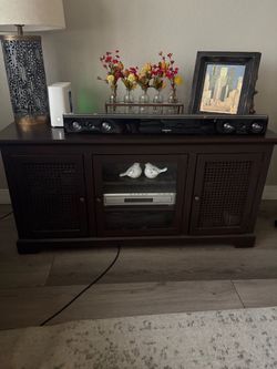 Tv stand credenza entertainment center