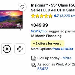 Insignia™ - 55" Class F50 Series LED 4K UHD Smart Fire