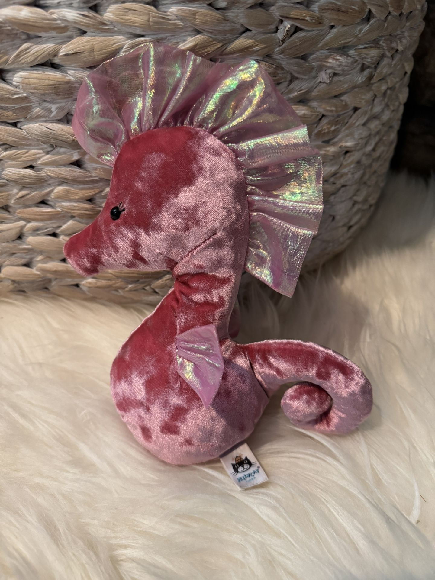Jellycat Coral Cutie Pink Seahorse