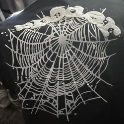 Sp5der hoodie Black/white