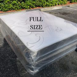 NEW FULL-SIZE MATTRESS & BOX SPRING - 2PC