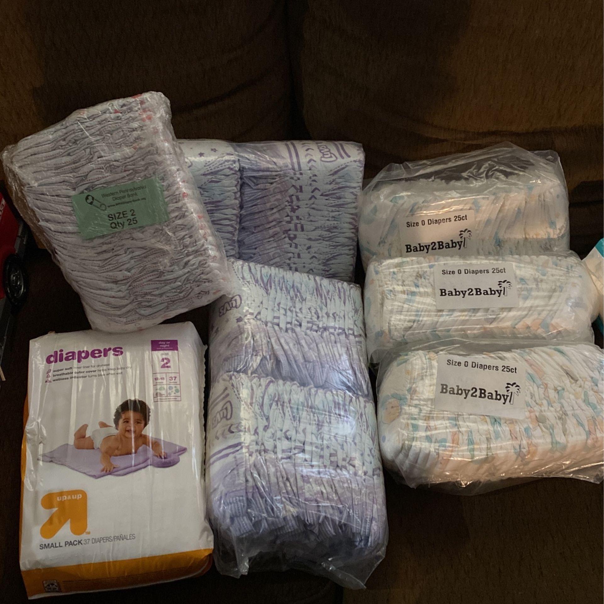 Diapers. Size 0 And 2