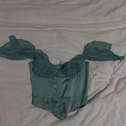 Teal Corset Top
