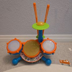 VTech KidiBeats Drum Set with Accessories, Baby and Toddler Toys