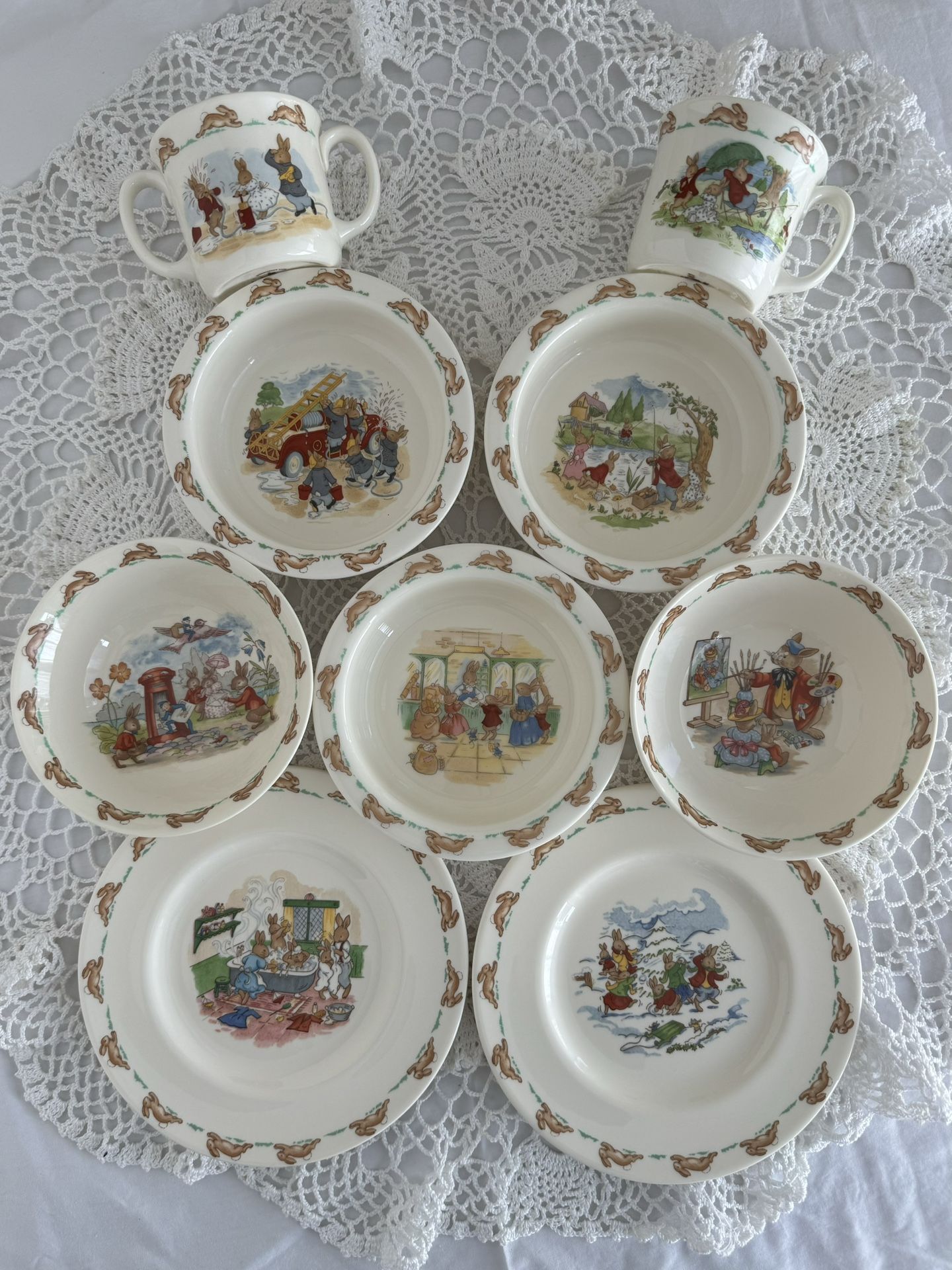 Royal Doulton Bunnykins Children Bowls, Plates & Mugs